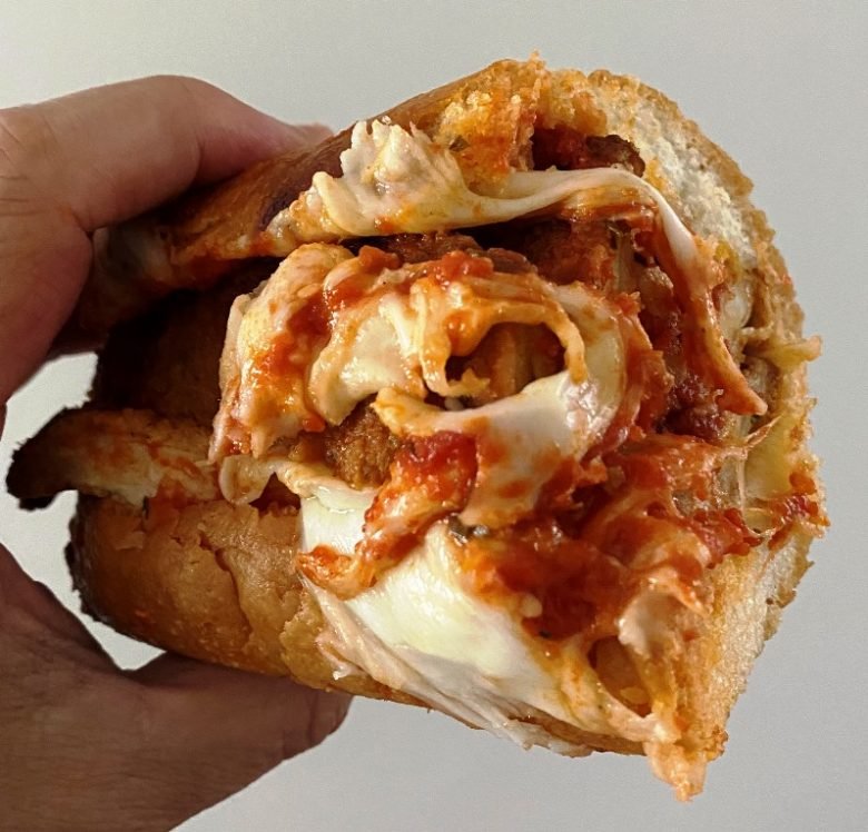 Chicken parm sandwich from Bongiorno & Son, Raleigh nctriangledining